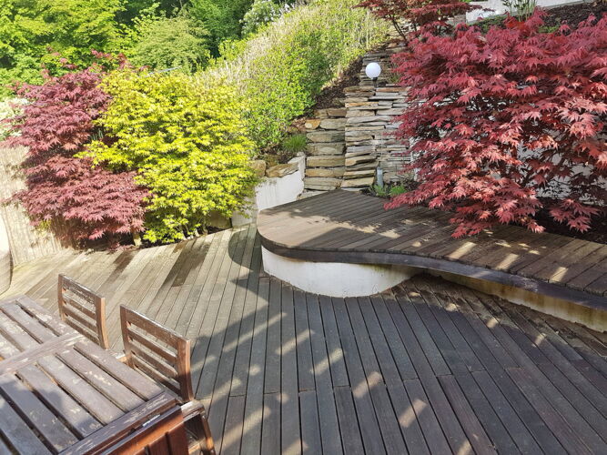 Außenbereich - Outdoor - Holzterrasse aus Western Red Cedar