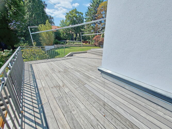 Terrasse aus Holz - Accoya gray